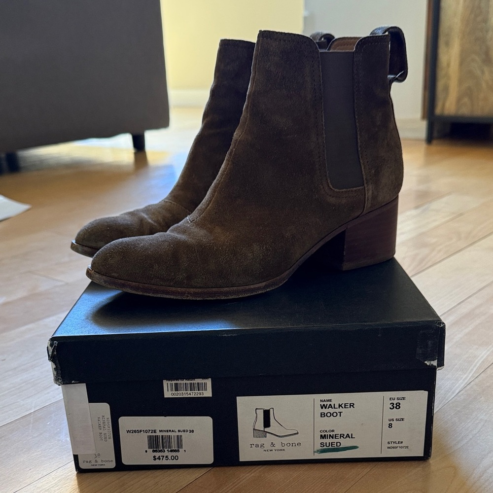 rag & bone Women's Walker Boots - mineral size 38/8
